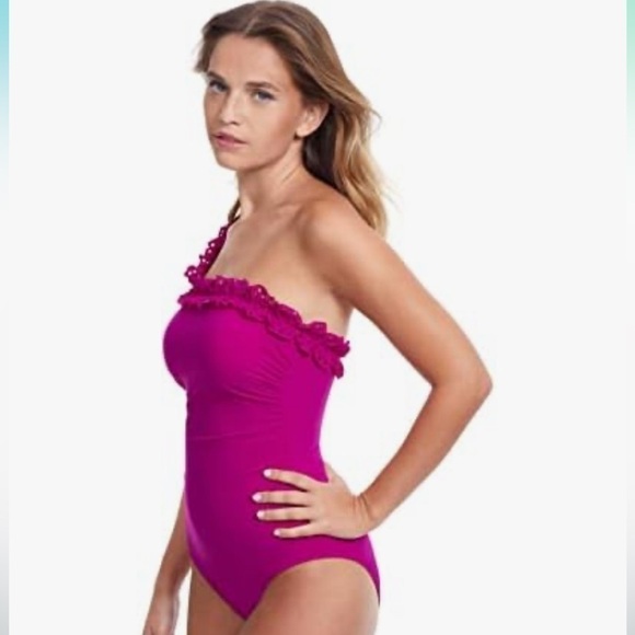 Profile by Gottex womens Hula Dance One Shoulder One Piece One Piece Swimsuit - Picture 2 of 13